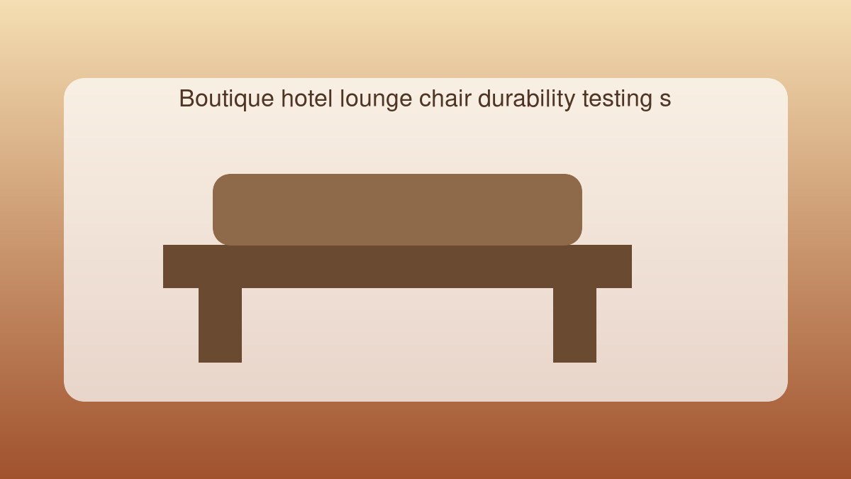 Lab Notes on Specifying Durable Seating for Boutique Hospitality Projects