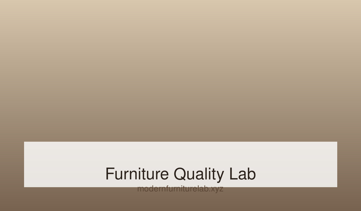 A Practical Lab Checklist for Testing Custom Furniture Quality Before a Project Ships